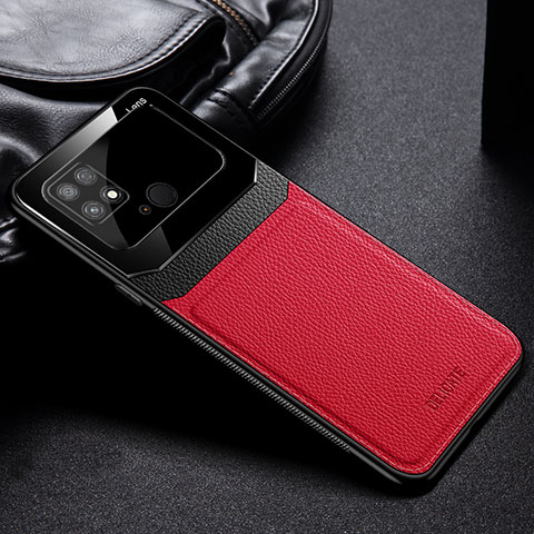 Funda Silicona Goma de Cuero Carcasa FL1 para Xiaomi Poco C40 Rojo