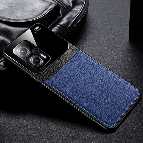 Funda Silicona Goma de Cuero Carcasa FL1 para Xiaomi Poco X4 GT 5G Azul