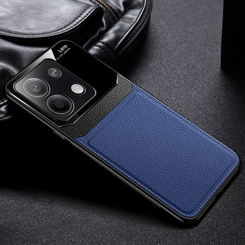 Funda Silicona Goma de Cuero Carcasa FL1 para Xiaomi Redmi Note 13 5G Azul