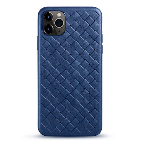 Funda Silicona Goma de Cuero Carcasa G01 para Apple iPhone 11 Pro Azul