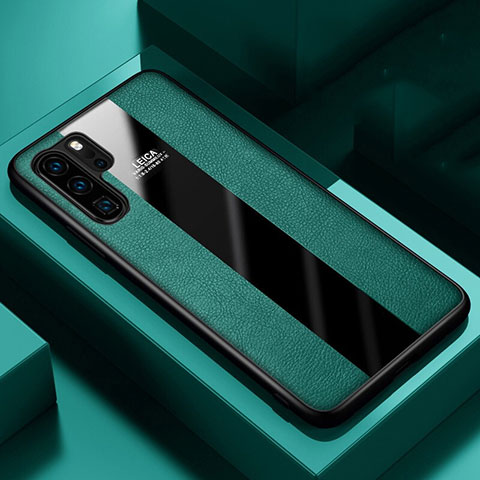 Funda Silicona Goma de Cuero Carcasa H01 para Huawei P30 Pro Verde