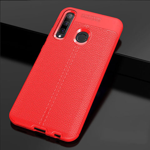 Funda Silicona Goma de Cuero Carcasa H02 para Huawei Honor 20i Rojo