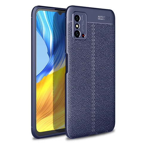 Funda Silicona Goma de Cuero Carcasa H02 para Huawei Honor X10 Max 5G Azul