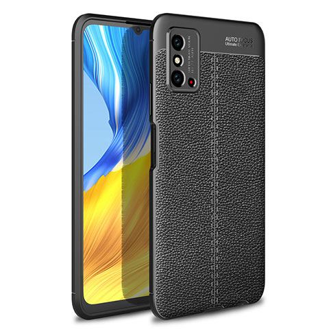 Funda Silicona Goma de Cuero Carcasa H02 para Huawei Honor X10 Max 5G Negro