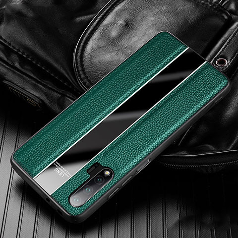 Funda Silicona Goma de Cuero Carcasa H02 para Huawei Nova 6 5G Verde