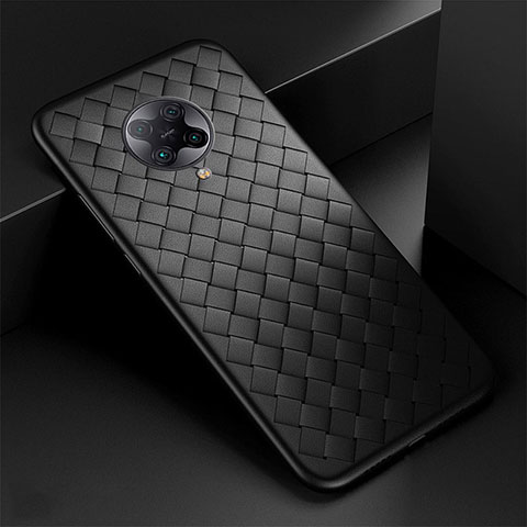 Funda Silicona Goma de Cuero Carcasa H02 para Xiaomi Redmi K30 Pro 5G Negro