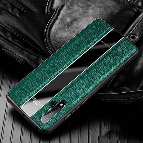 Funda Silicona Goma de Cuero Carcasa H03 para Huawei Nova 5 Pro Verde