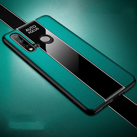 Funda Silicona Goma de Cuero Carcasa H03 para Huawei Nova 5i Verde