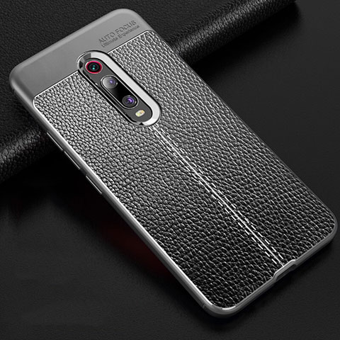 Funda Silicona Goma de Cuero Carcasa H03 para Xiaomi Mi 9T Gris