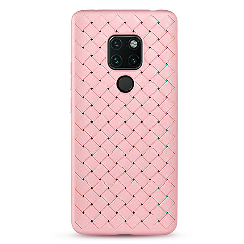 Funda Silicona Goma de Cuero Carcasa H04 para Huawei Mate 20 X 5G Rosa