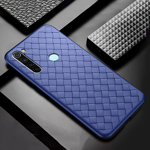 Funda Silicona Goma de Cuero Carcasa H04 para Xiaomi Redmi Note 8T Azul