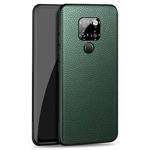 Funda Silicona Goma de Cuero Carcasa H06 para Huawei Mate 20 Verde