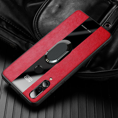 Funda Silicona Goma de Cuero Carcasa para Huawei Honor 20i Rojo