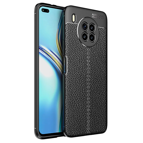 Funda Silicona Goma de Cuero Carcasa para Huawei Honor 50 Lite Negro