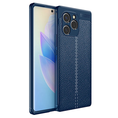 Funda Silicona Goma de Cuero Carcasa para Huawei Honor 60 SE 5G Azul