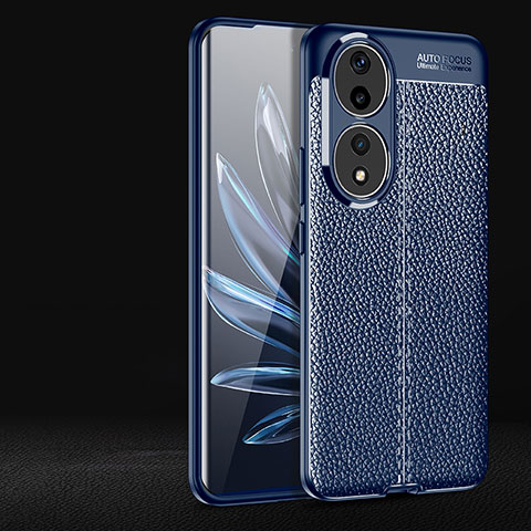 Funda Silicona Goma de Cuero Carcasa para Huawei Honor 90 5G Azul