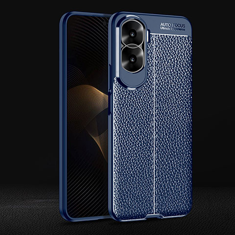 Funda Silicona Goma de Cuero Carcasa para Huawei Honor 90 Lite 5G Azul