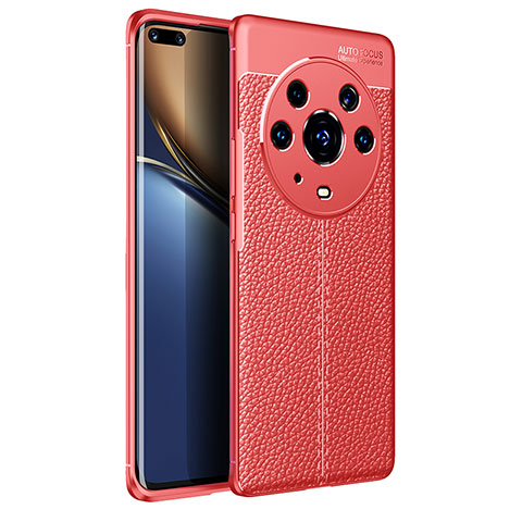 Funda Silicona Goma de Cuero Carcasa para Huawei Honor Magic3 Pro 5G Rojo