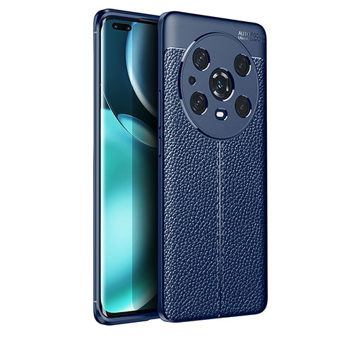 Funda Silicona Goma de Cuero Carcasa para Huawei Honor Magic4 Pro 5G Azul