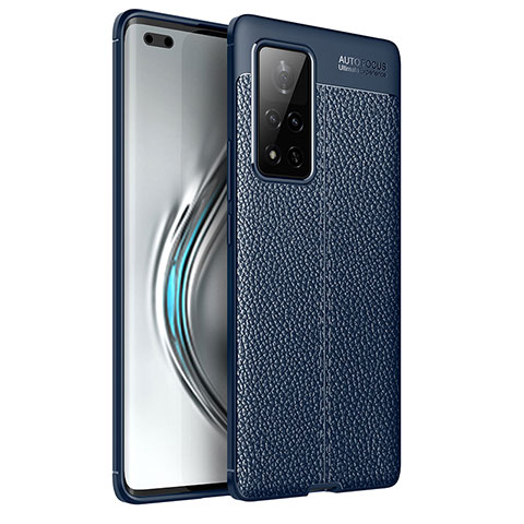 Funda Silicona Goma de Cuero Carcasa para Huawei Honor V40 5G Azul