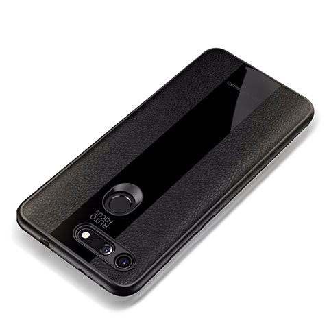 Funda Silicona Goma de Cuero Carcasa para Huawei Honor View 20 Negro