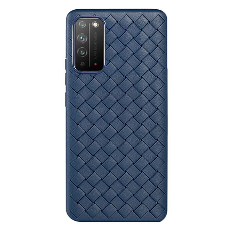 Funda Silicona Goma de Cuero Carcasa para Huawei Honor X10 5G Azul