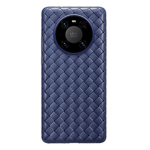 Funda Silicona Goma de Cuero Carcasa para Huawei Mate 40E 5G Azul