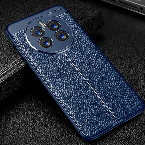 Funda Silicona Goma de Cuero Carcasa para Huawei Mate 50 Azul