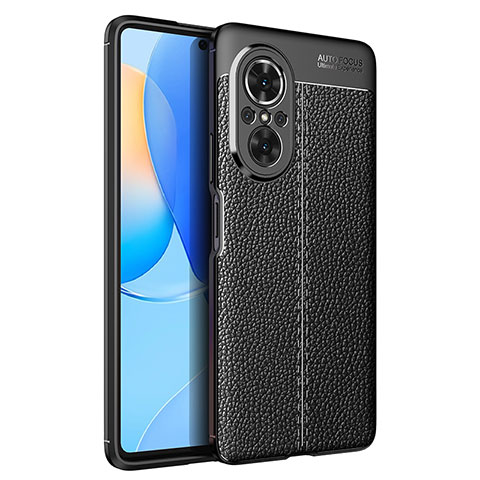 Funda Silicona Goma de Cuero Carcasa para Huawei Nova 9 SE Negro