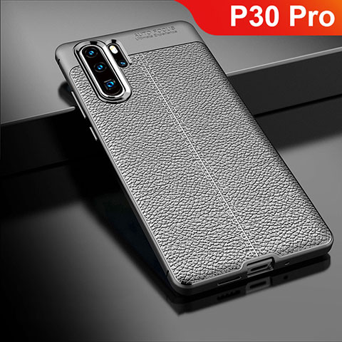 Funda Silicona Goma de Cuero Carcasa para Huawei P30 Pro New Edition Negro