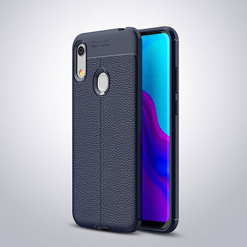 Funda Silicona Goma de Cuero Carcasa para Huawei Y6 (2019) Azul