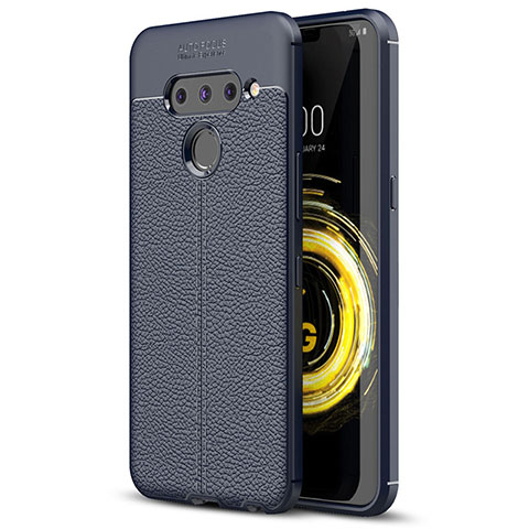 Funda Silicona Goma de Cuero Carcasa para LG V50 ThinQ 5G Azul