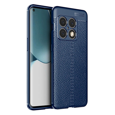 Funda Silicona Goma de Cuero Carcasa para OnePlus 10 Pro 5G Azul