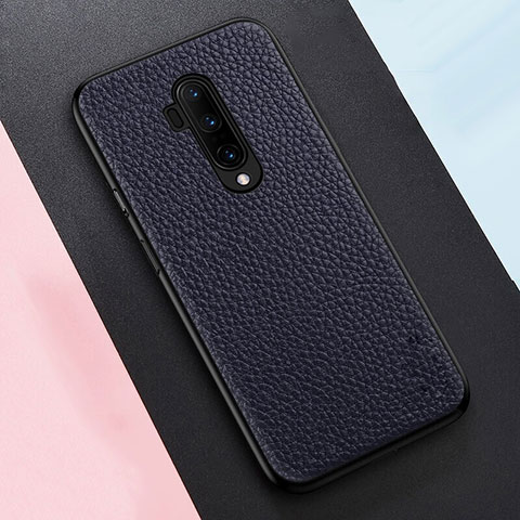 Funda Silicona Goma de Cuero Carcasa para OnePlus 7T Pro 5G Azul