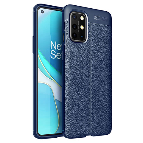 Funda Silicona Goma de Cuero Carcasa para OnePlus 8T 5G Azul