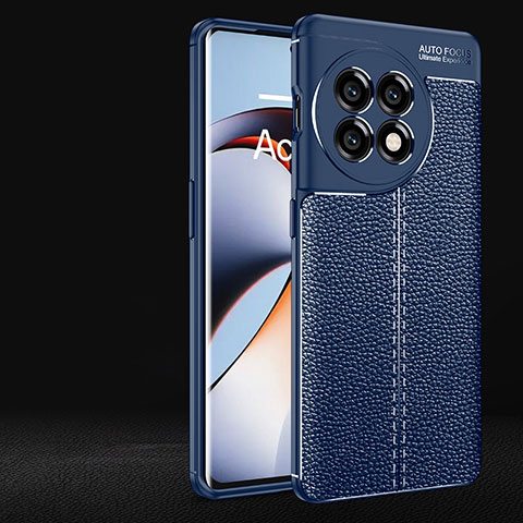 Funda Silicona Goma de Cuero Carcasa para OnePlus Ace 2 5G Azul