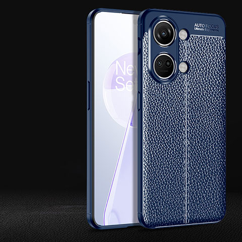 Funda Silicona Goma de Cuero Carcasa para OnePlus Ace 2V 5G Azul