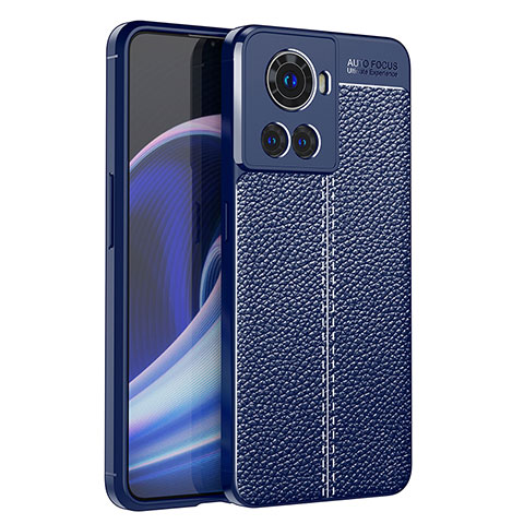 Funda Silicona Goma de Cuero Carcasa para OnePlus Ace 5G Azul