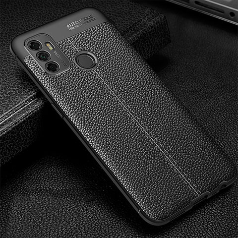 Funda Silicona Goma de Cuero Carcasa para Oppo A11s Negro