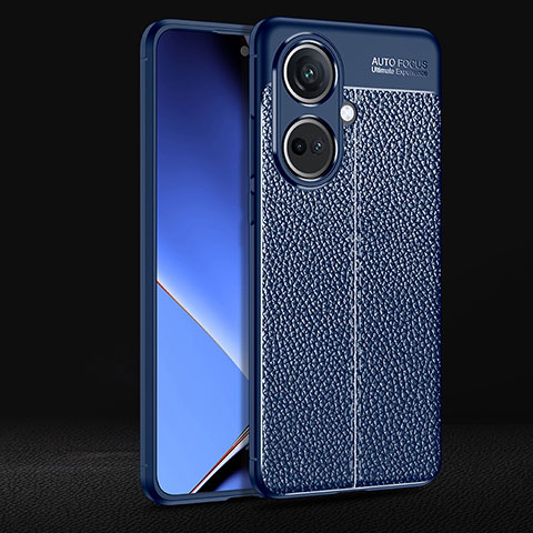 Funda Silicona Goma de Cuero Carcasa para Oppo K11 5G Azul