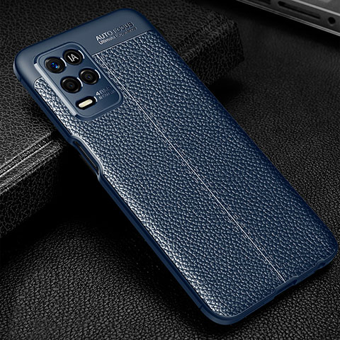 Funda Silicona Goma de Cuero Carcasa para Realme 8 5G Azul