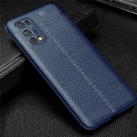 Funda Silicona Goma de Cuero Carcasa para Realme Q2 Pro 5G Azul