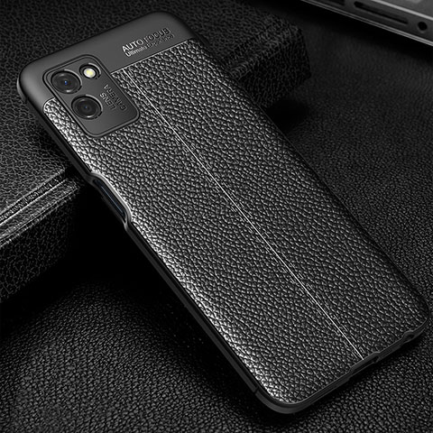 Funda Silicona Goma de Cuero Carcasa para Realme V11s 5G Negro