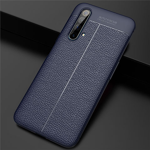 Funda Silicona Goma de Cuero Carcasa para Realme X3 Azul