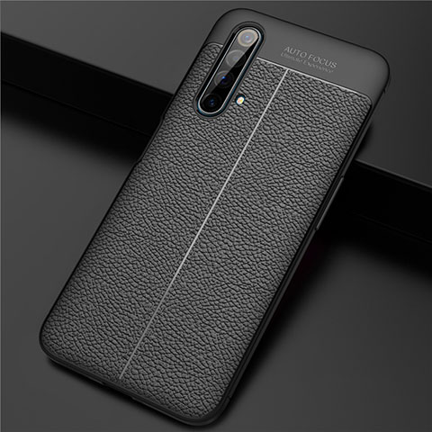 Funda Silicona Goma de Cuero Carcasa para Realme X3 Negro