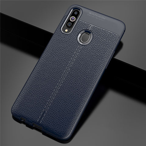 Funda Silicona Goma de Cuero Carcasa para Samsung Galaxy A20s Azul