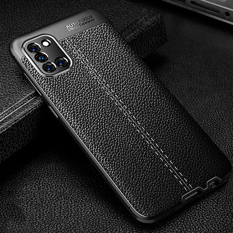 Funda Silicona Goma de Cuero Carcasa para Samsung Galaxy A31 Negro