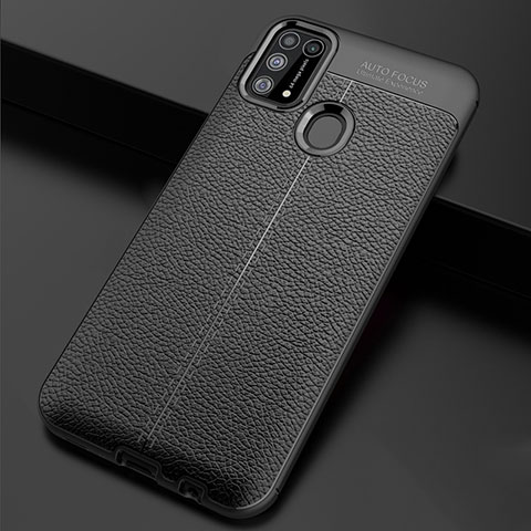 Funda Silicona Goma de Cuero Carcasa para Samsung Galaxy M31 Prime Edition Negro