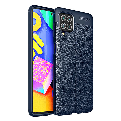 Funda Silicona Goma de Cuero Carcasa para Samsung Galaxy M62 4G Azul