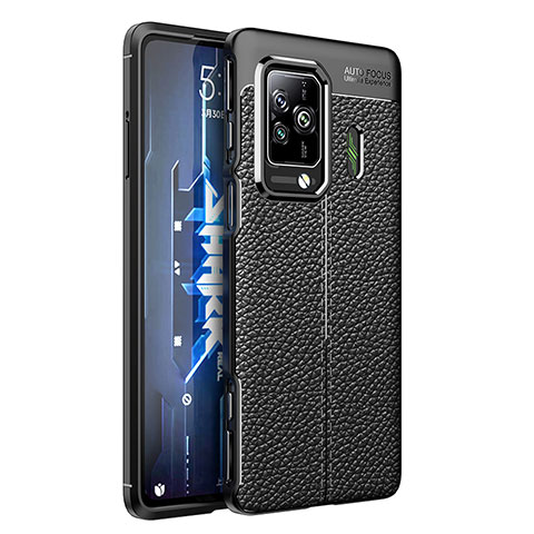 Funda Silicona Goma de Cuero Carcasa para Xiaomi Black Shark 5 Pro 5G Negro